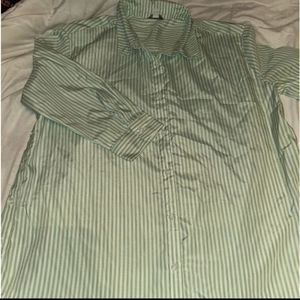 Bought from a boutique. Mint colored button up shirt